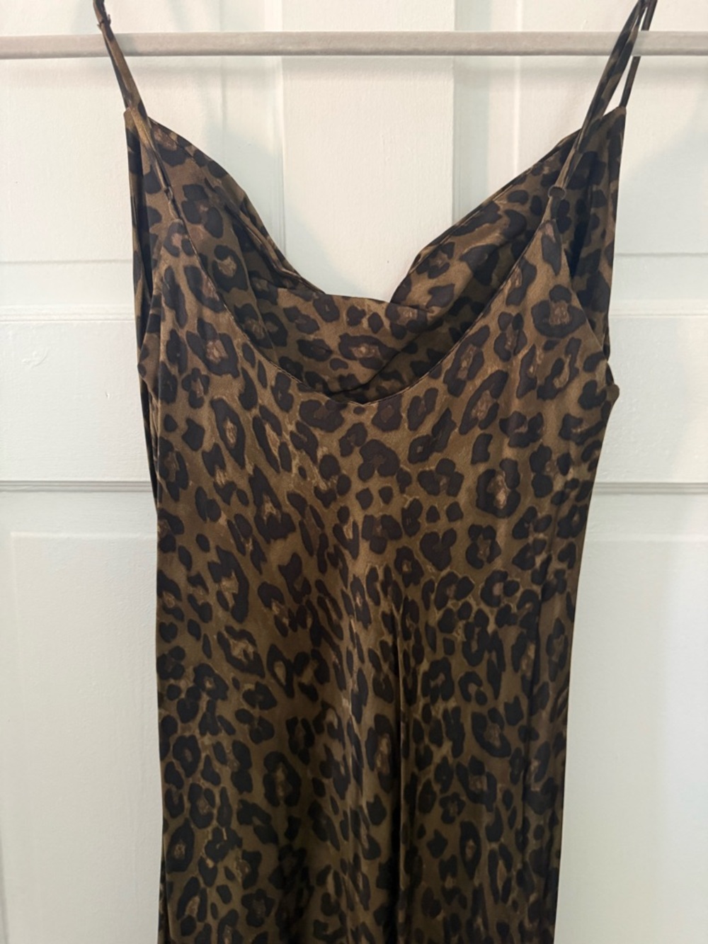 Zara Leopard-Print Slip  Dress